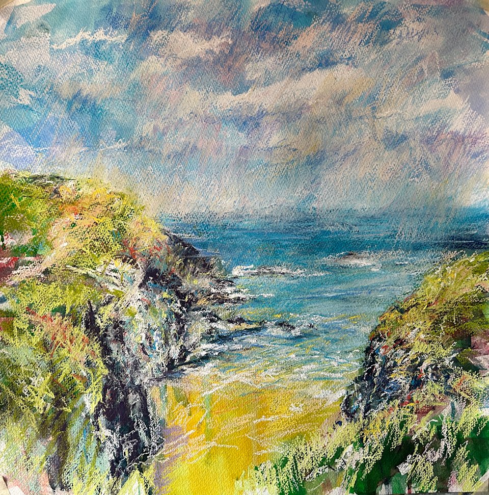 Cornish Rain (mixed, mounted)