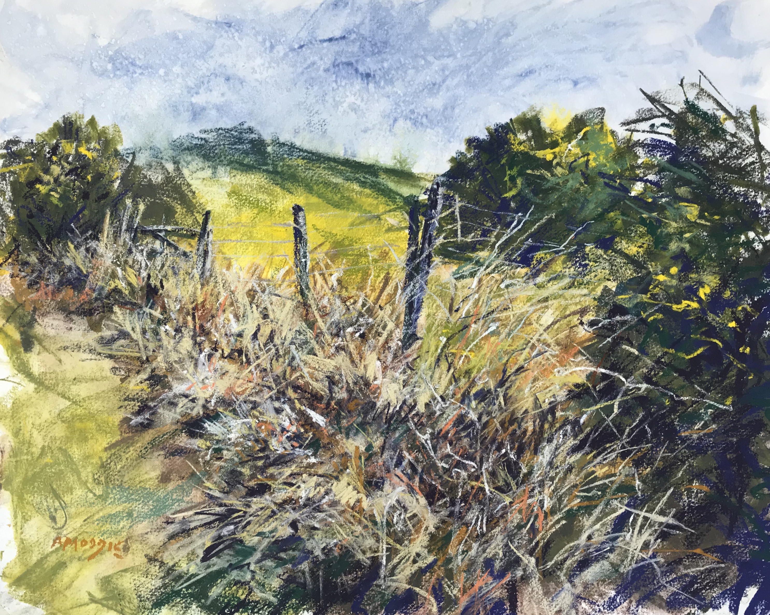 Undergrowth (mixed media, mounted)