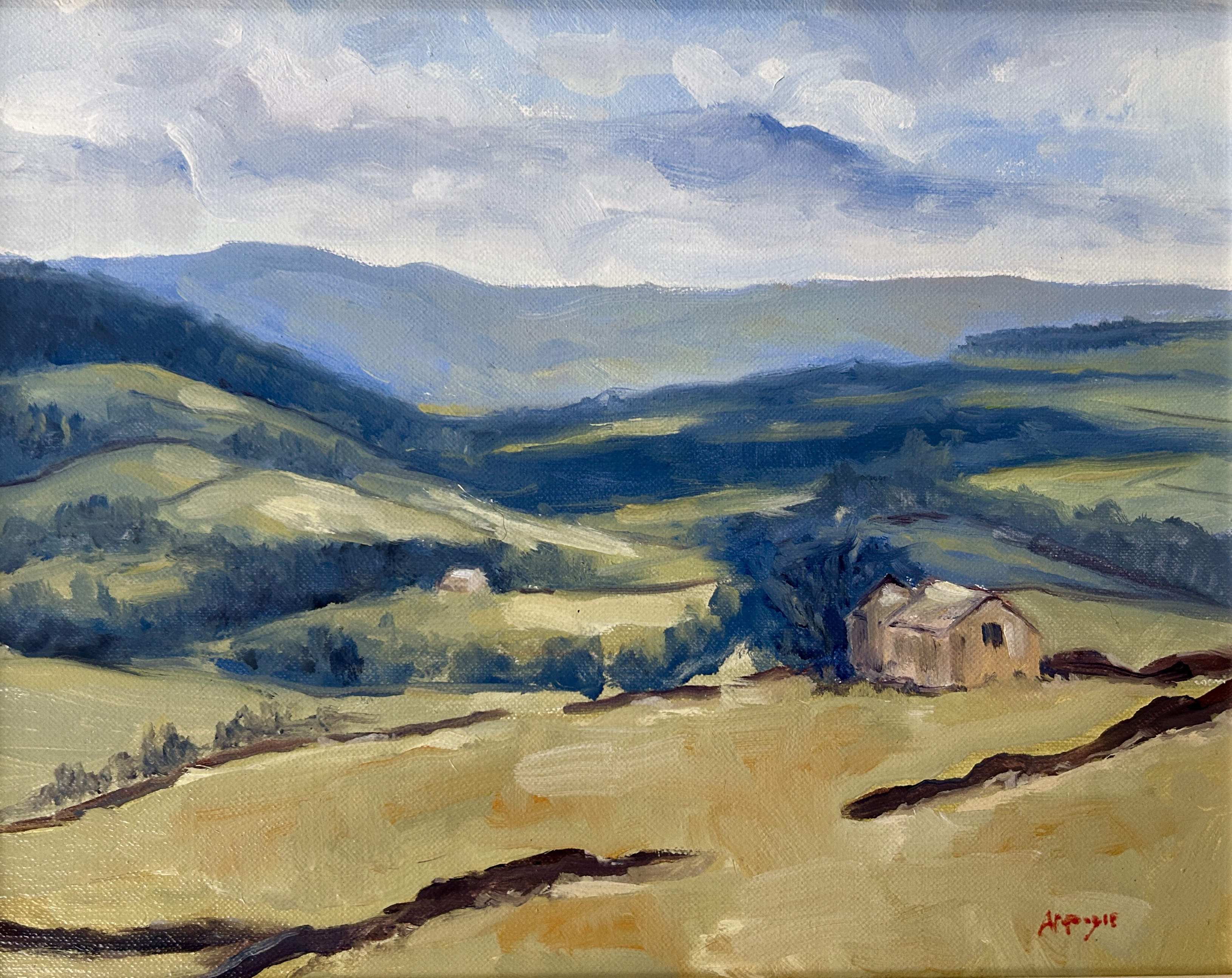 Dales Barn (oil, framed)