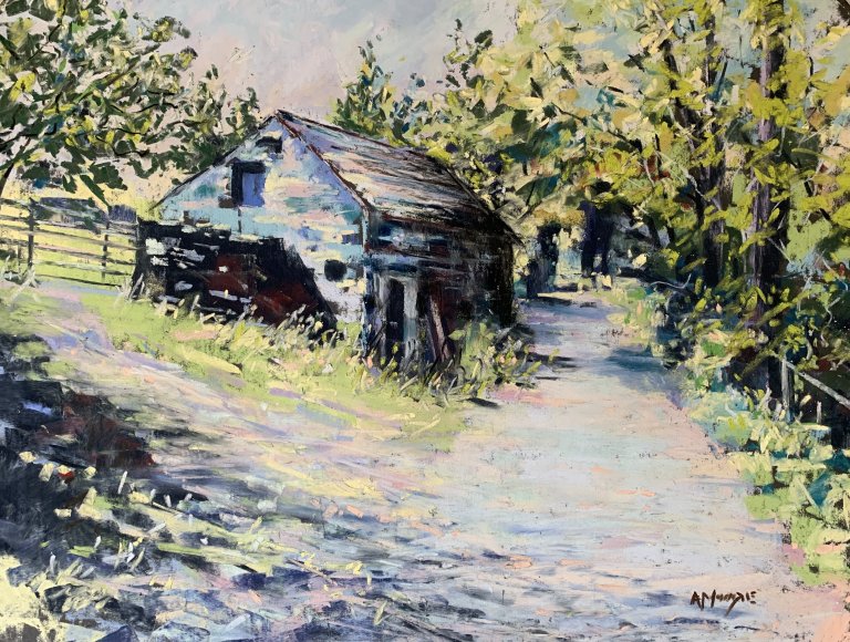 Barn in High Summer (pastel, mounted)