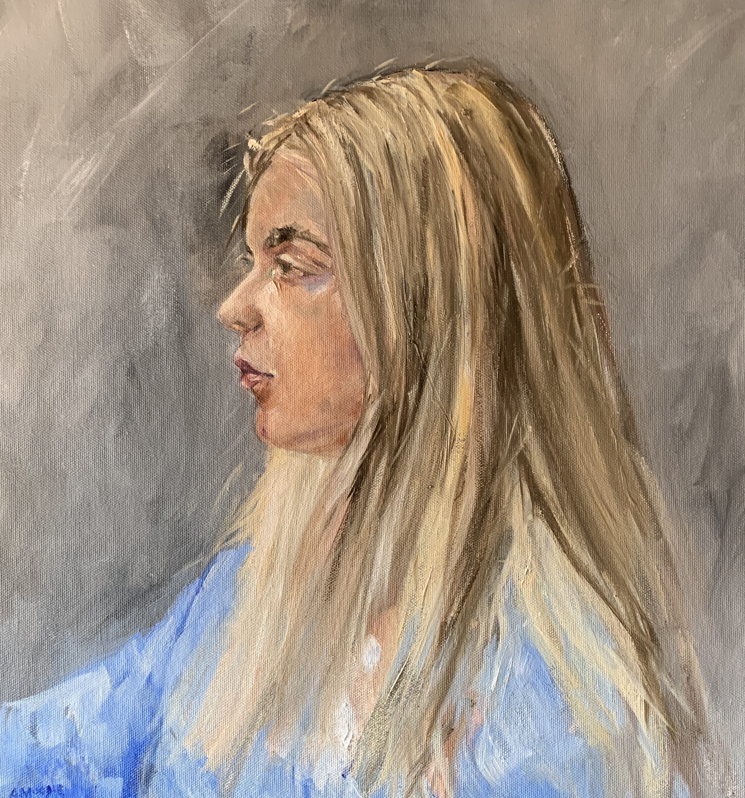 Chloe (oil on canvas)