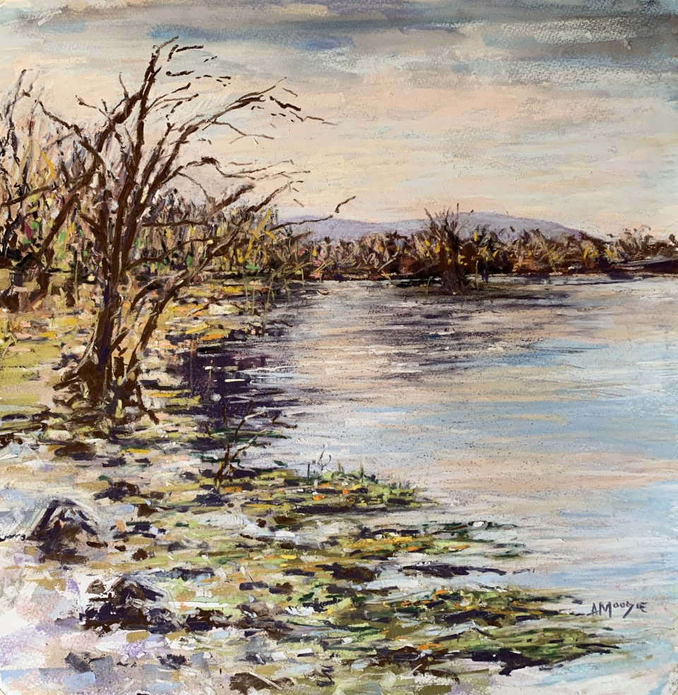 Loch Lomond From Milarrochy Bay (mixed media, mounted)