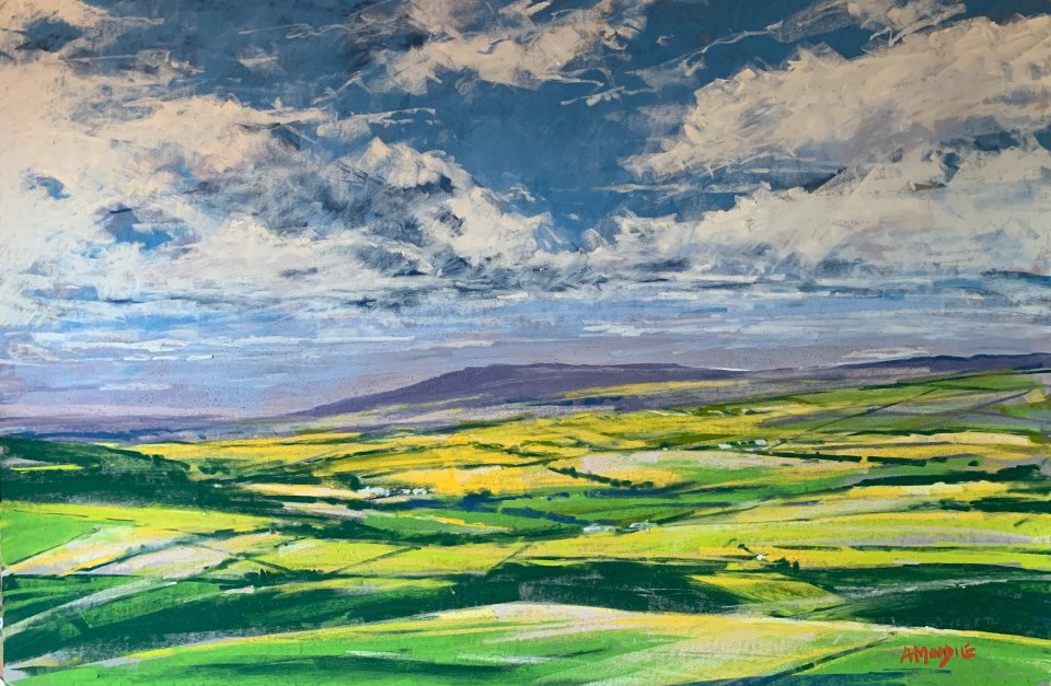 Valley View (pastel, mounted)