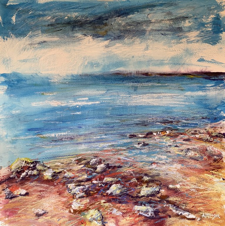Baltic Water (mixed media, mounted)