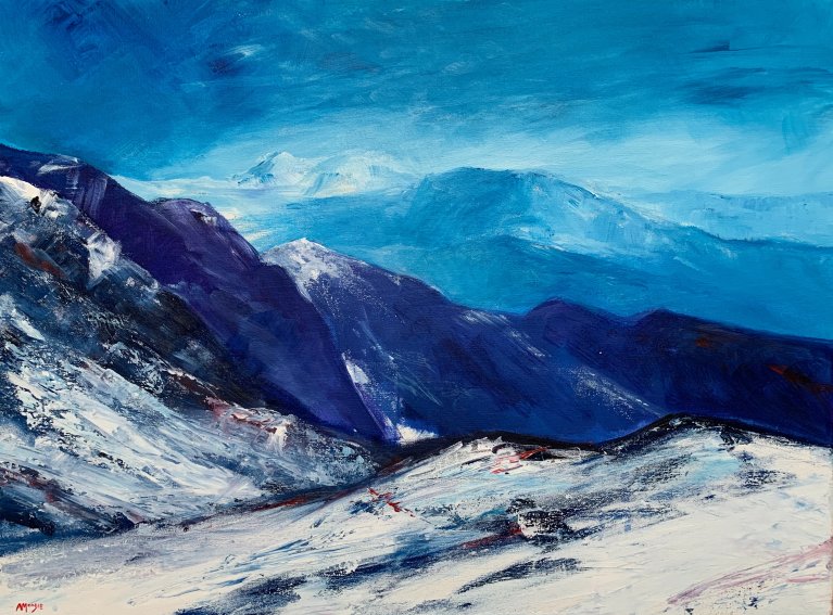 Mountain Air (acrylic on canvas)