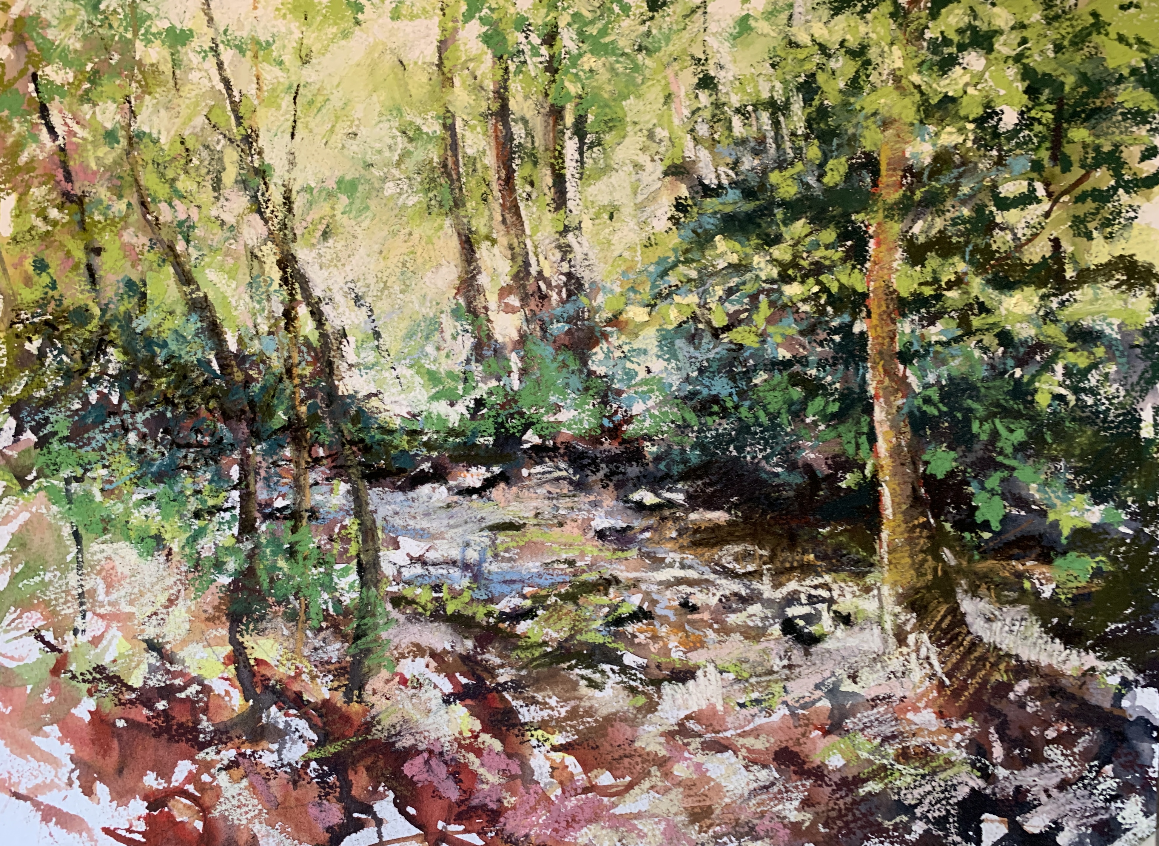 Beck Light (pastel, mounted)