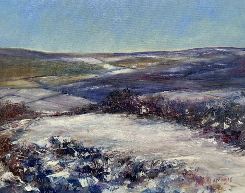 Winter Moor (oil on canvas)
