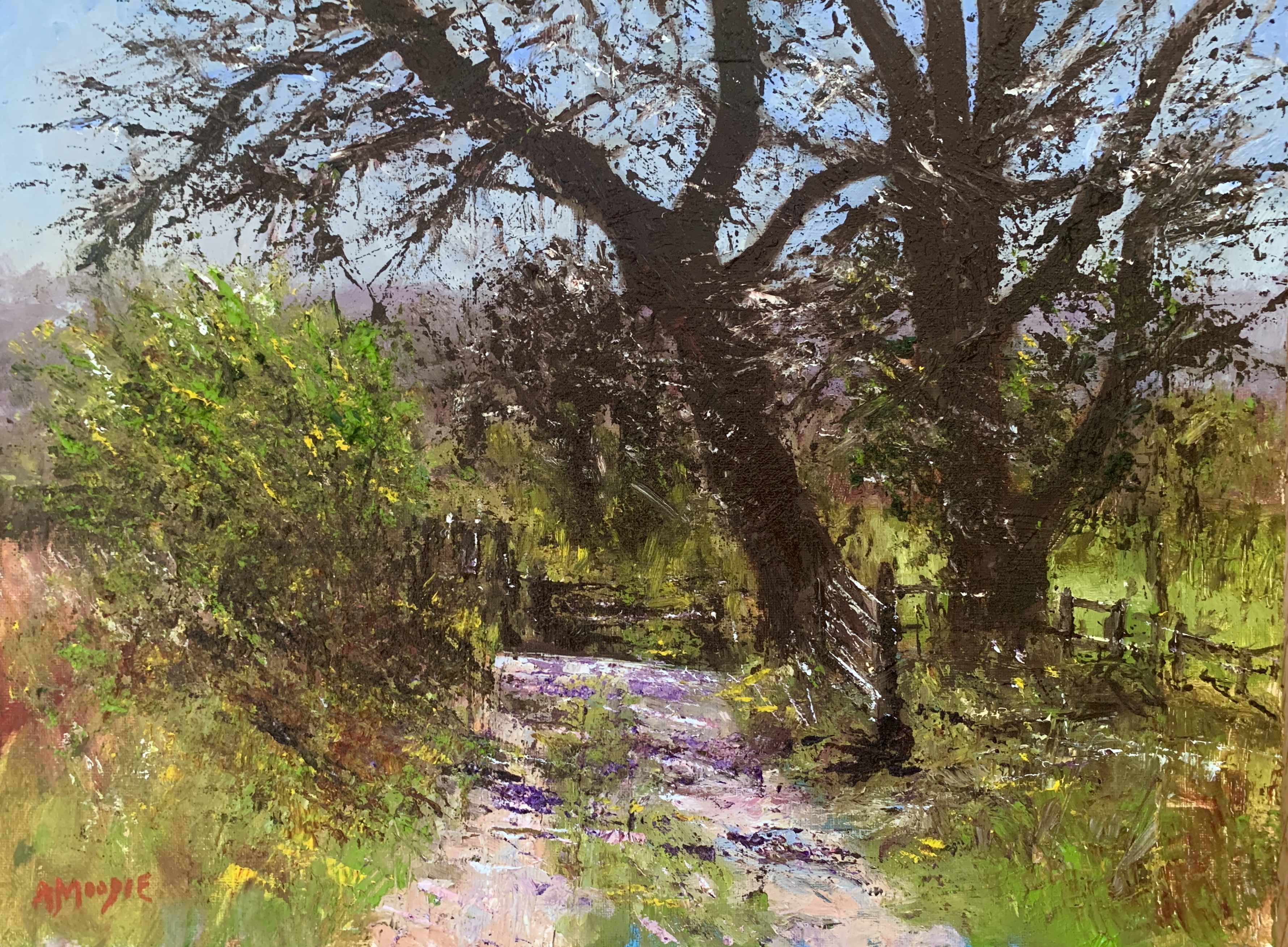 Springtime Sun (oil on canvas)