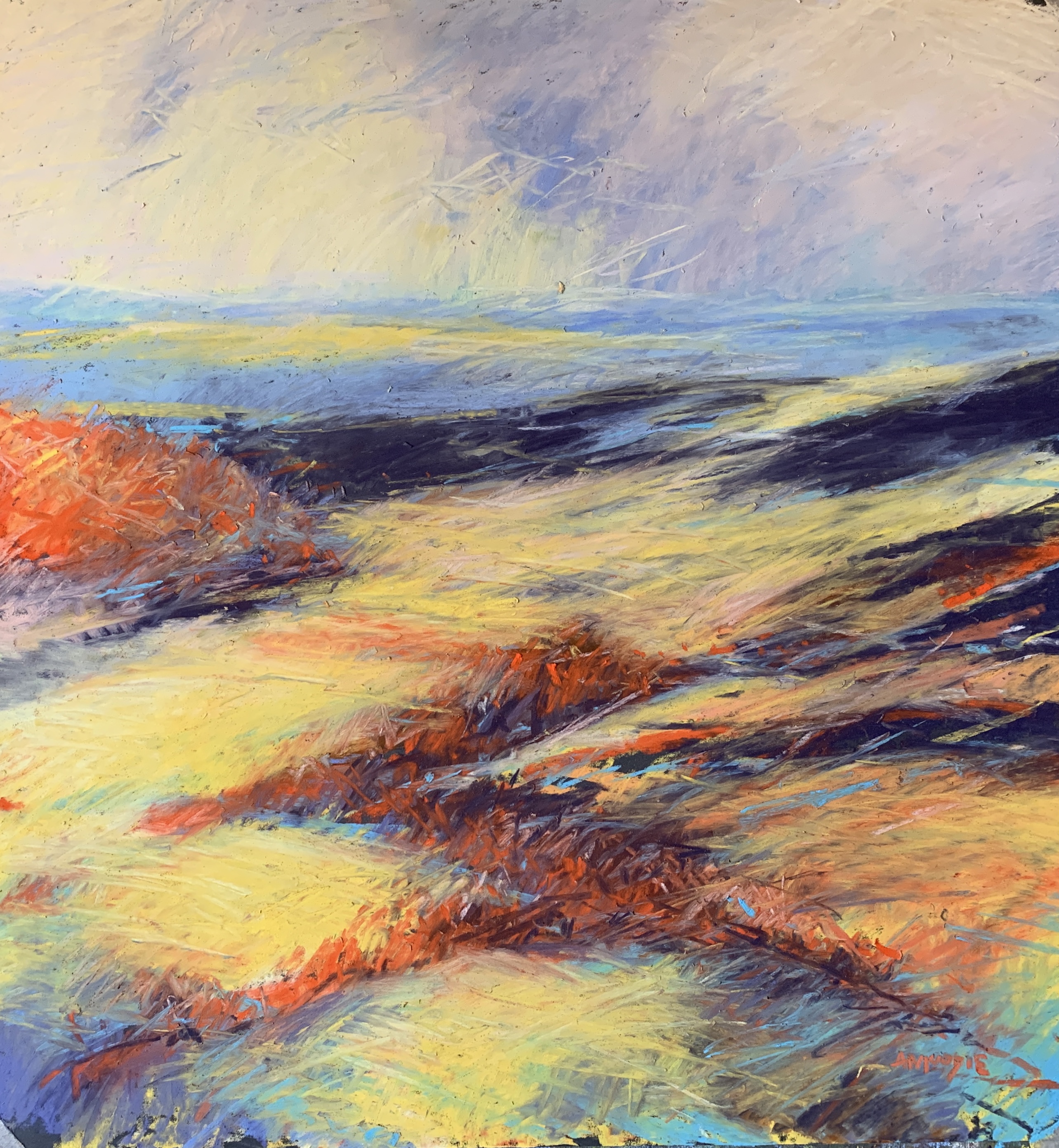 Horcum Heat (pastel, mounted)