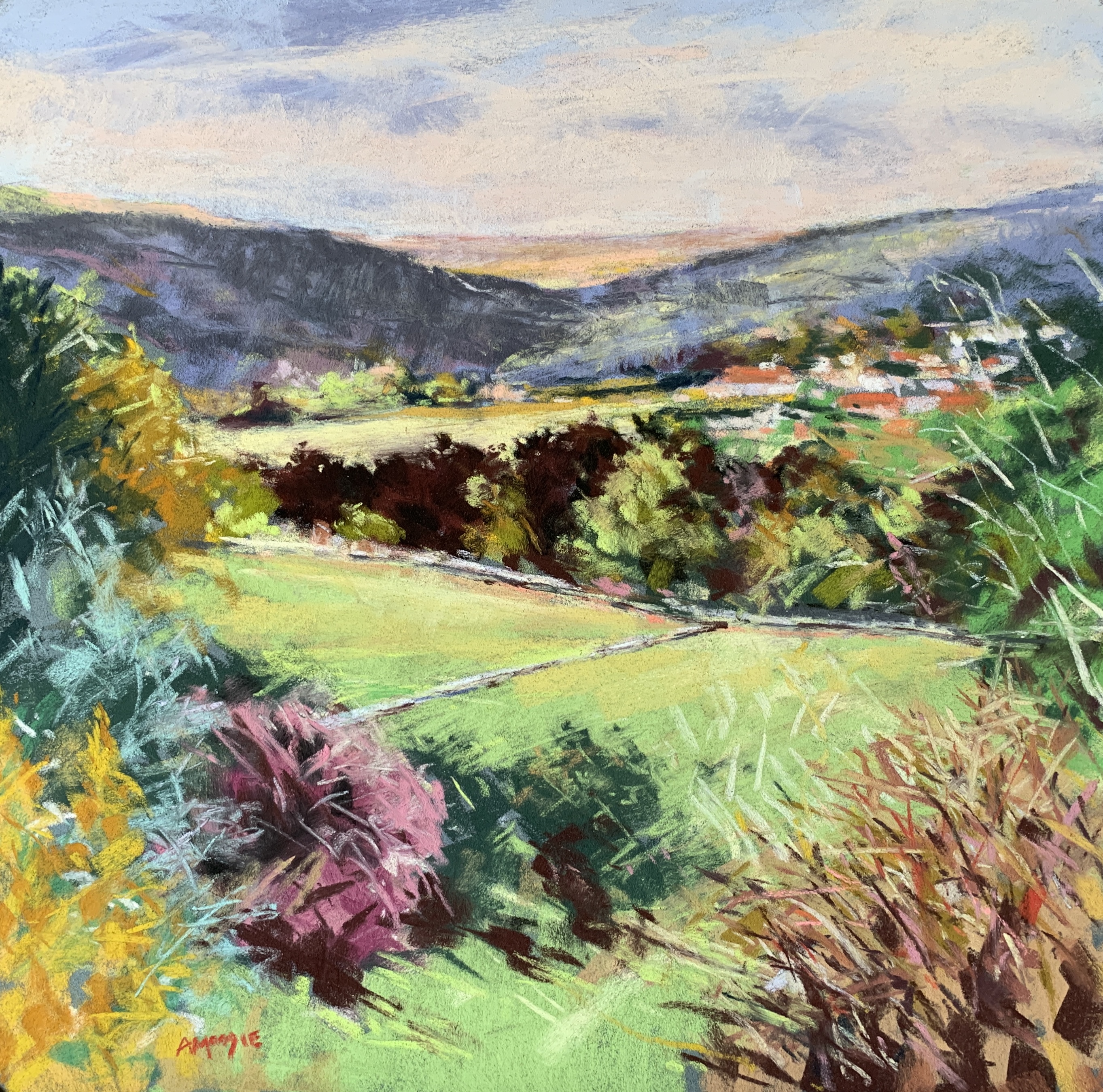 Peak View (pastel, mounted)