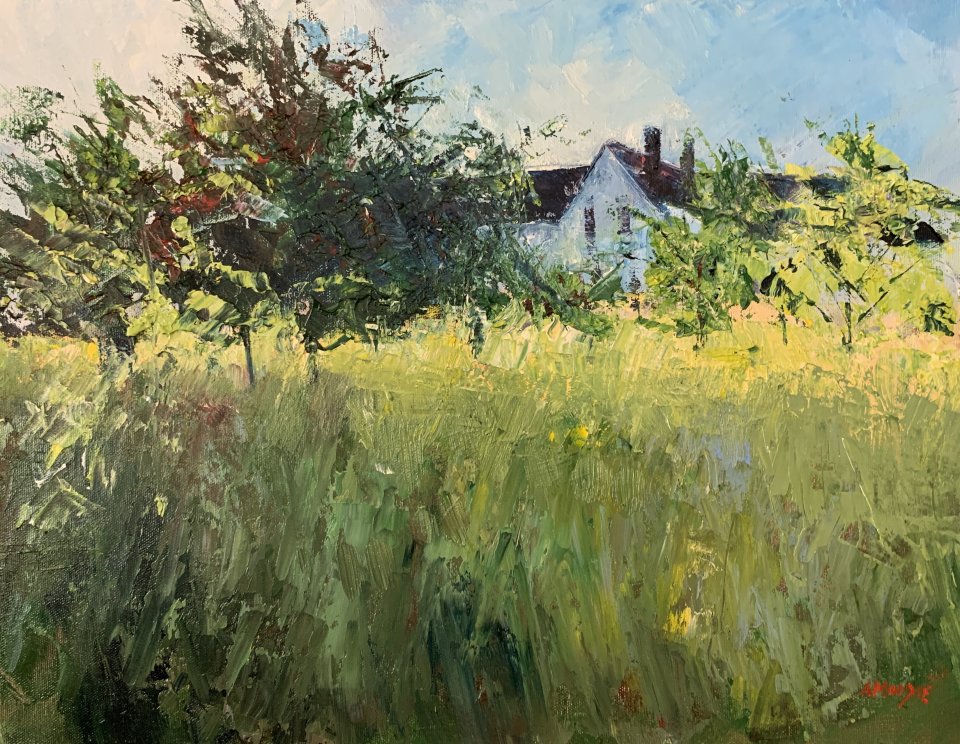 Summer Meadow (oil on canvas)