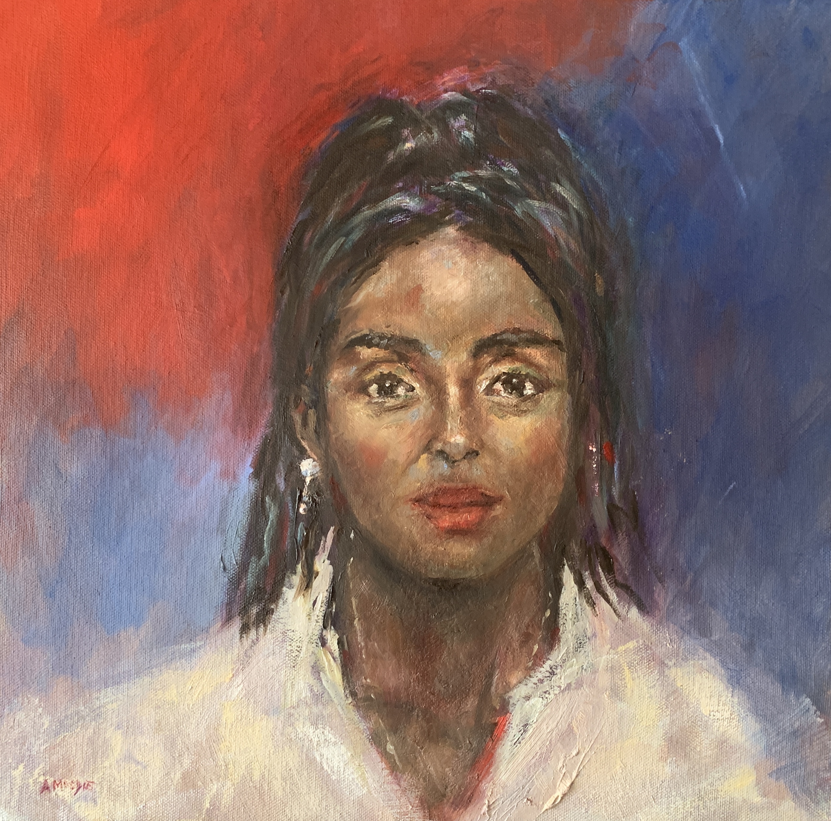 Portrait of Mercy (oil on canvas)