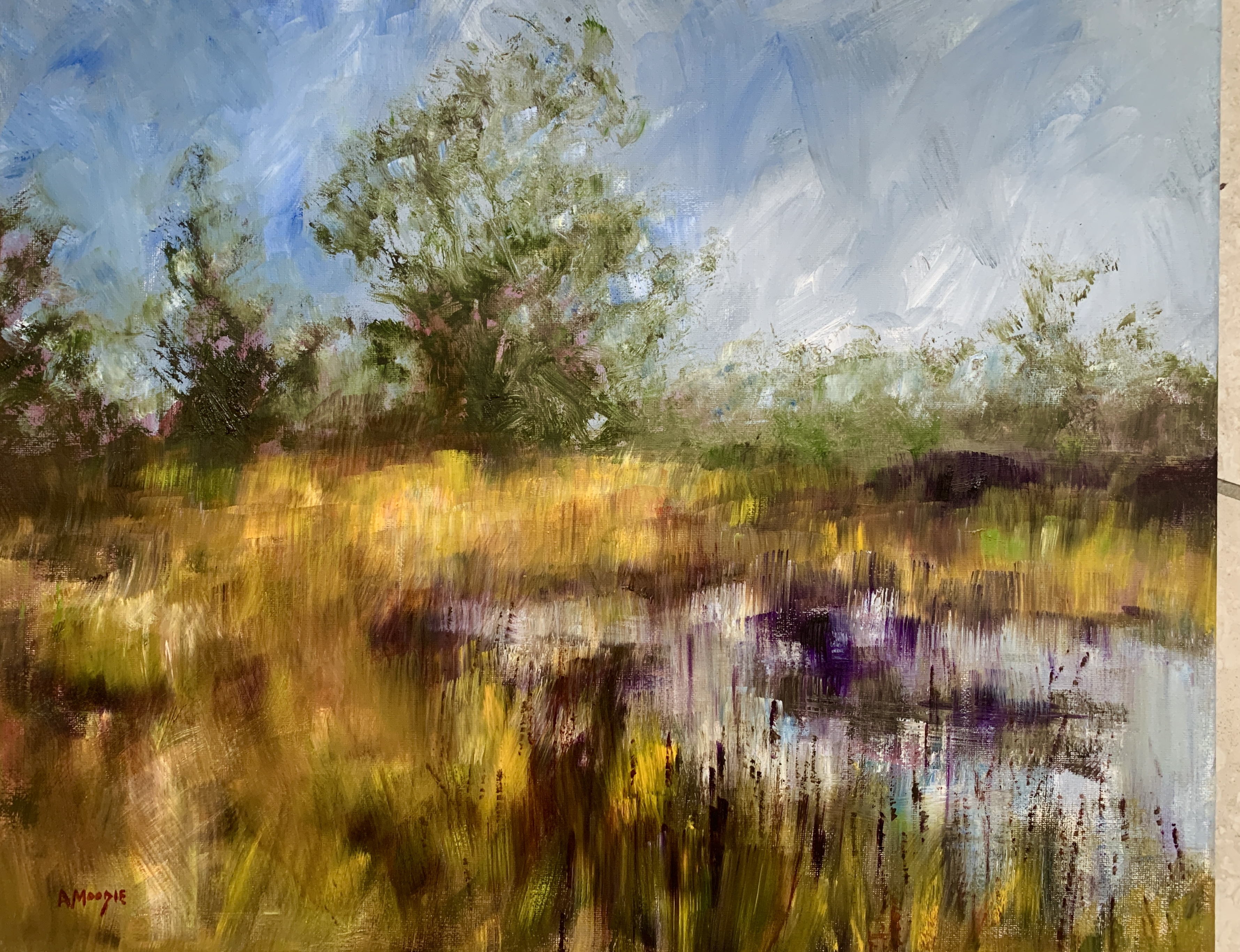 Mists Settle (oil on canvas)