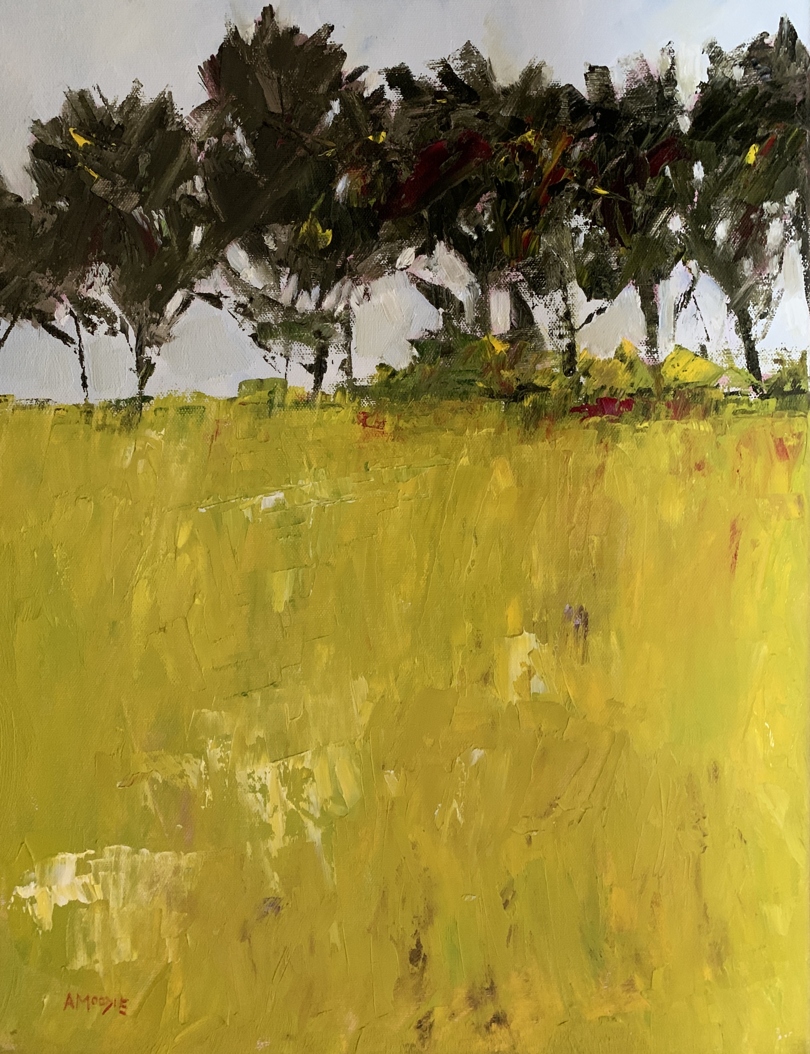 Golden Grasses (oil on canvas)