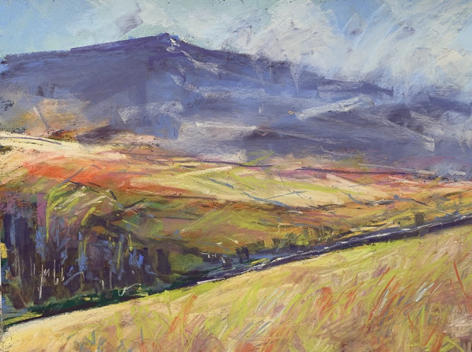 Dales Scape (pastel, mounted)