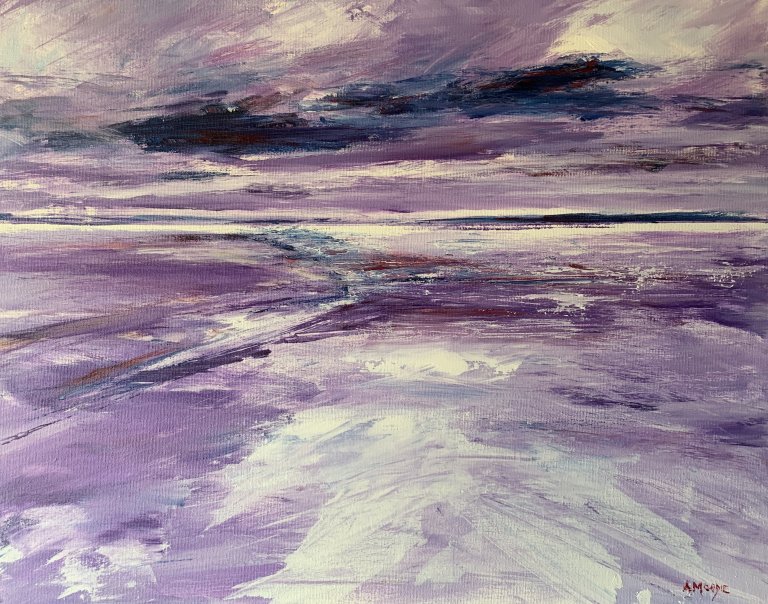 Ross Sands in Purple (acrylic on canvas)