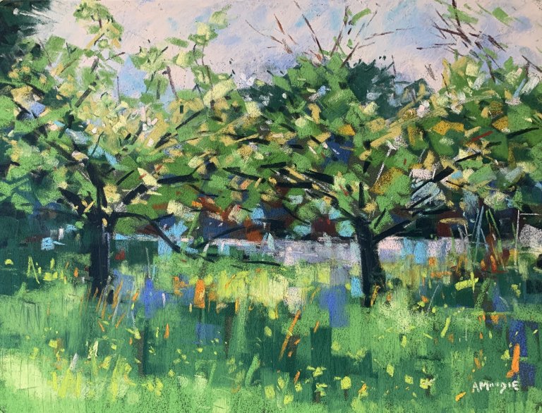 Orchard Colours (pastel, mounted)