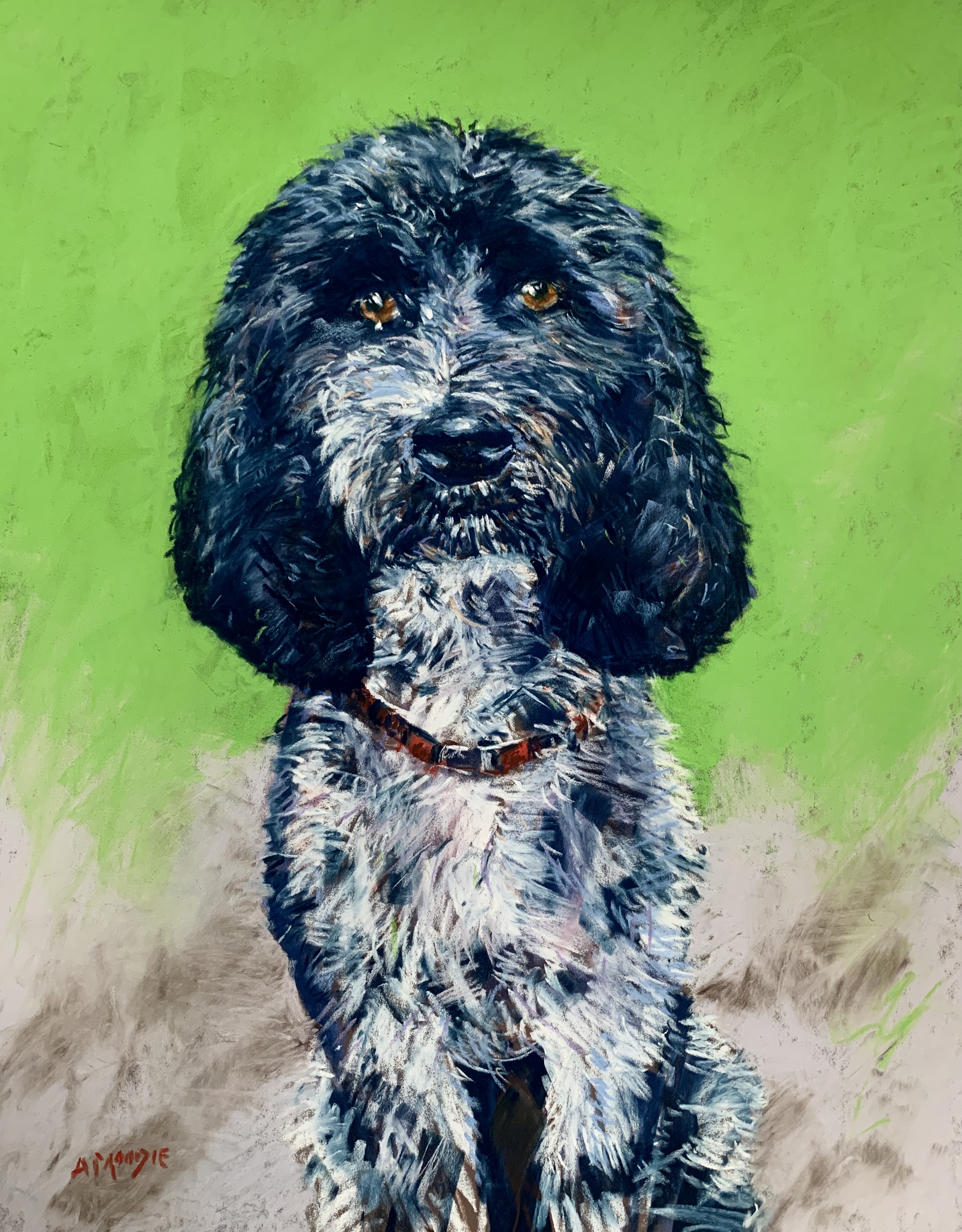 Valentina (pastel, mounted)