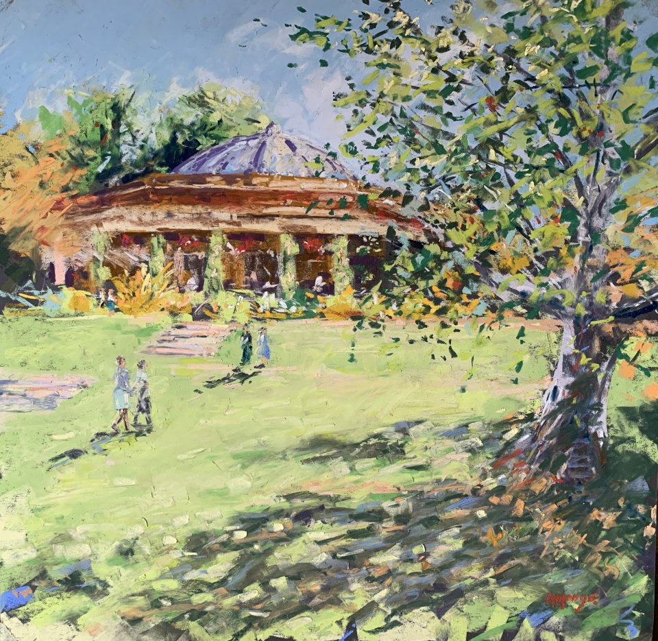 Sun Pavilion Harrogate (pastel, mounted)