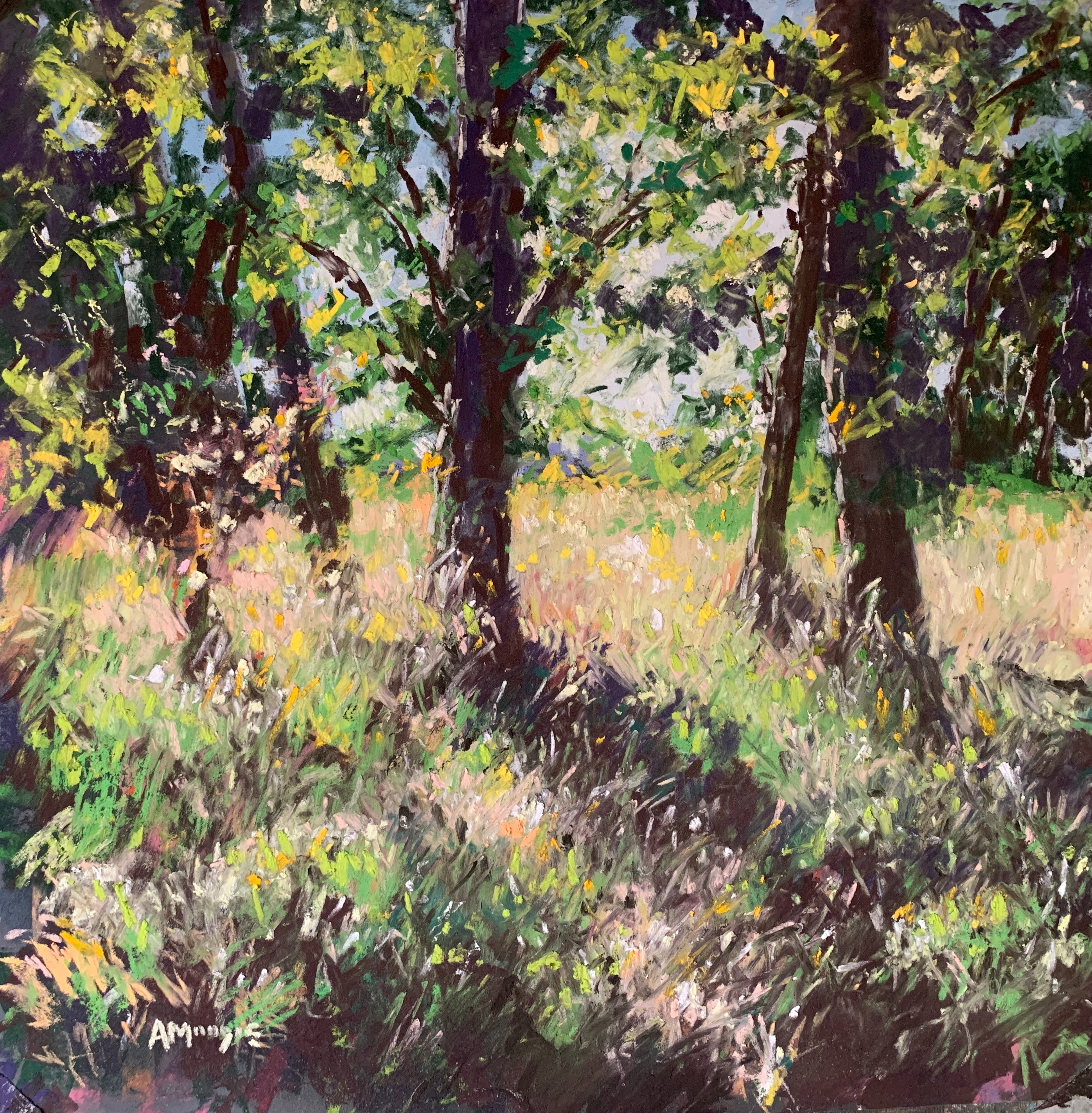 Woodland Warmth (pastel, mounted)
