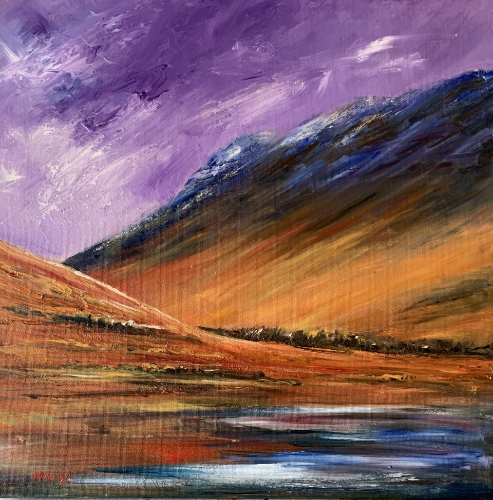 Glowing Glen (oil on canvas)