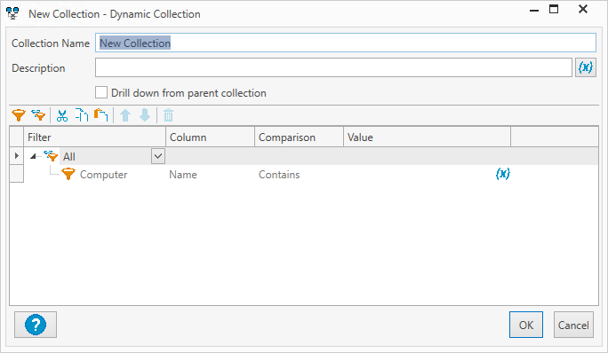 The default dynamic collection window