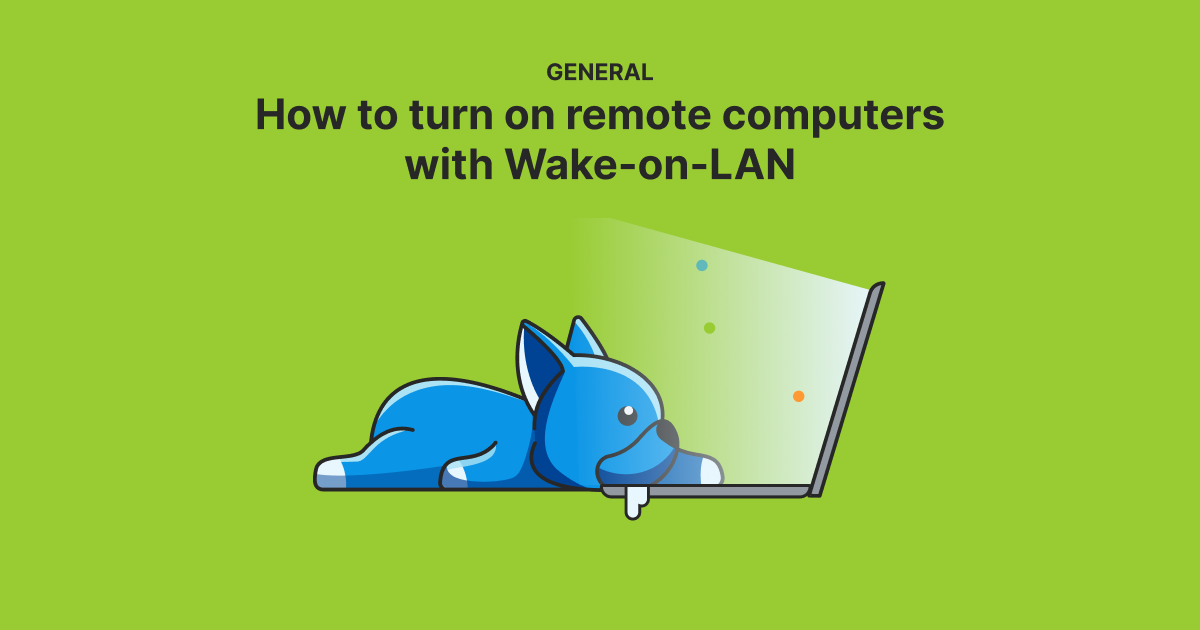 How to turn on remote computers with WakeonLAN PDQ