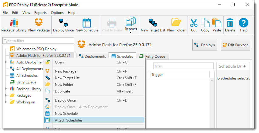 Heartbeat Trigger   Deploy   Attach to Flash for Firefox