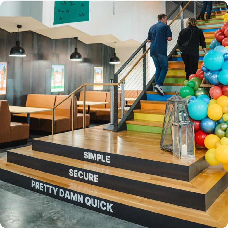 PDQ HQ stairs