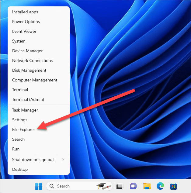 Launch File Explorer.
