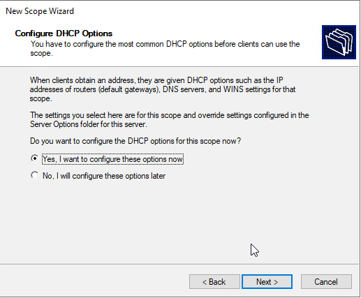 DHCP Screenshot 8