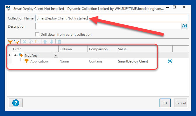 SmartDeployed client not installed collection configuration