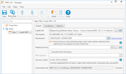 Add any success codes to the Success Codes field