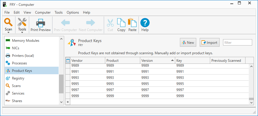 Product Keys 2