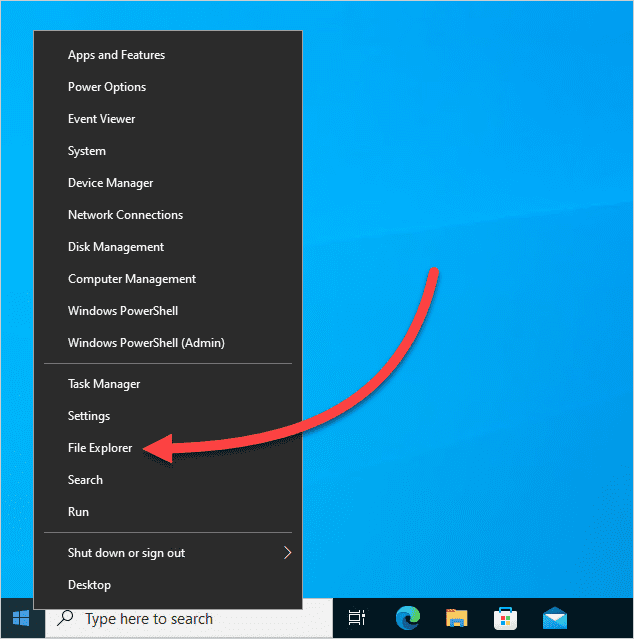 Launch File Explorer.