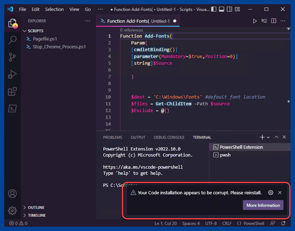 Neon glow should be enabled and you can ignore the warning prompt