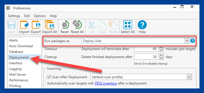 Setting the run mode at the system level.