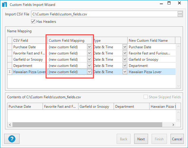custom data 12