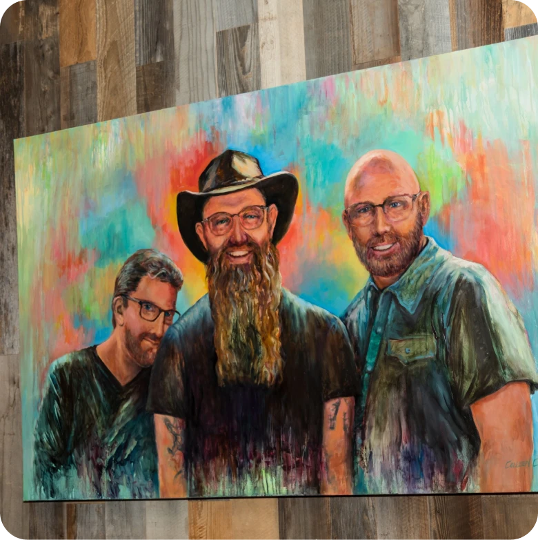 painting of pdq founders
