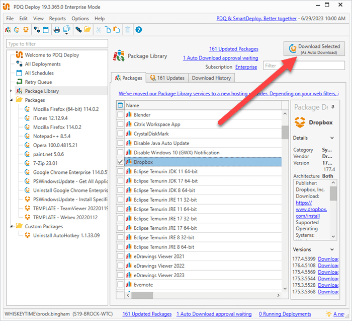 PDQ Deploy Package Library with prebuilt software deployment packages