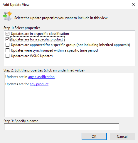 Add Update view
