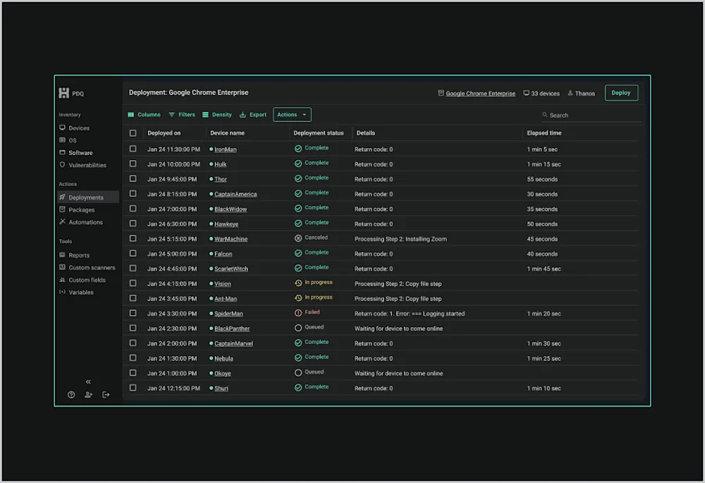 endpoint management solutions page