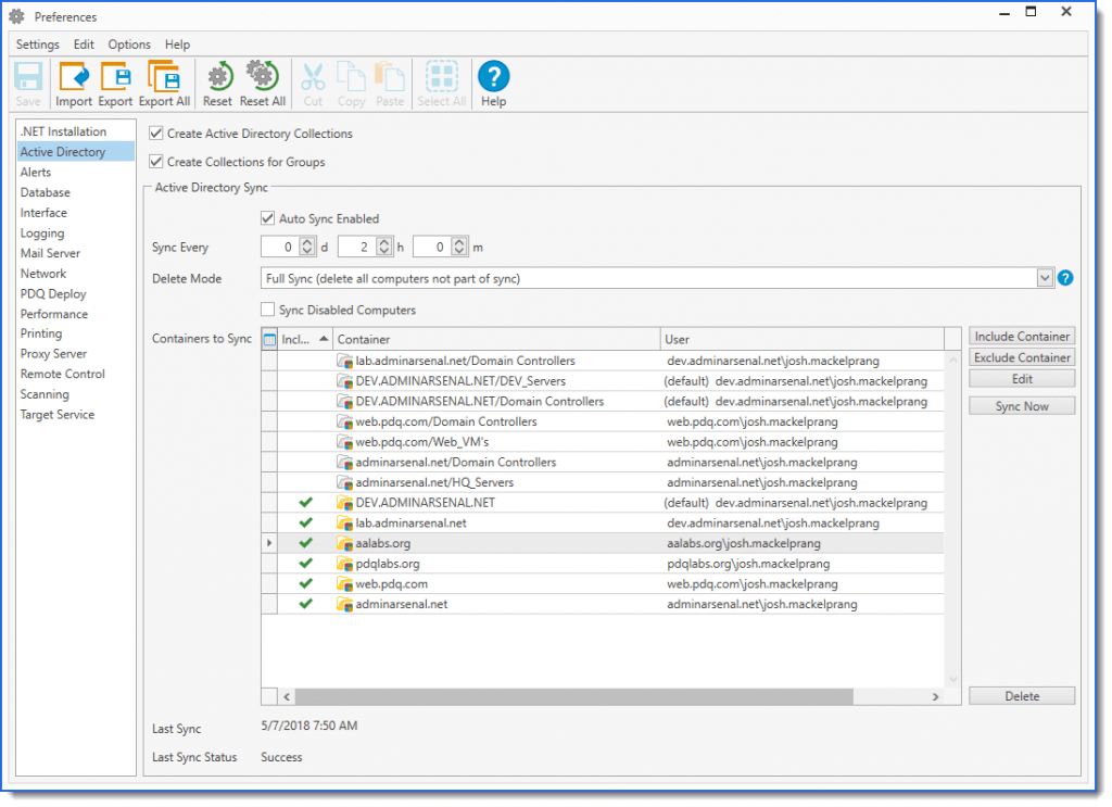 PDQ Inventory (Inventory Management Software) Main Console