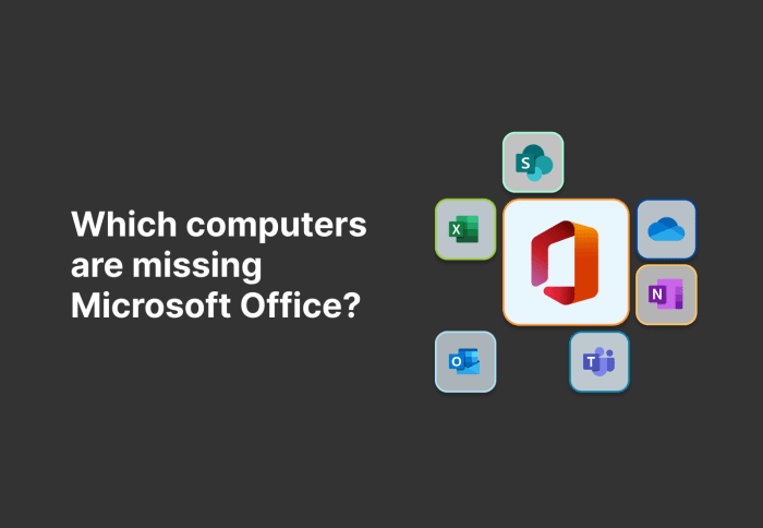 Which computers are missing Microsoft Office?