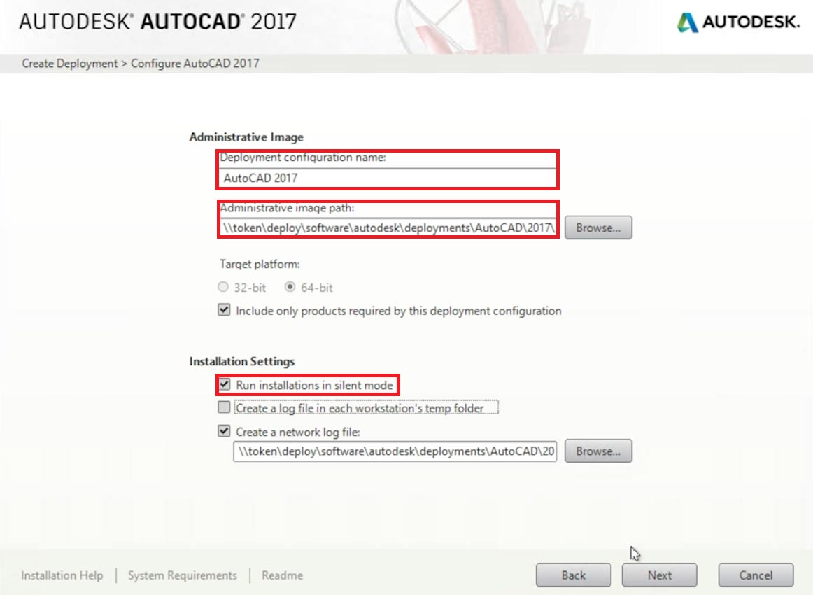 autocad-deployment-config