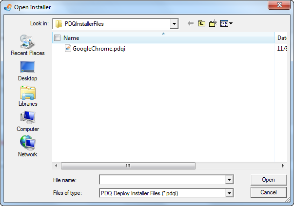 PDQ installer files