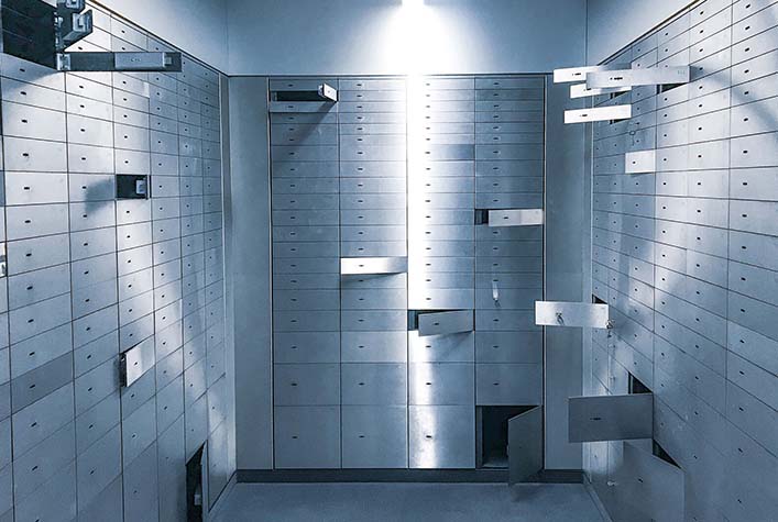 Bank Vault Safety Deposit Box