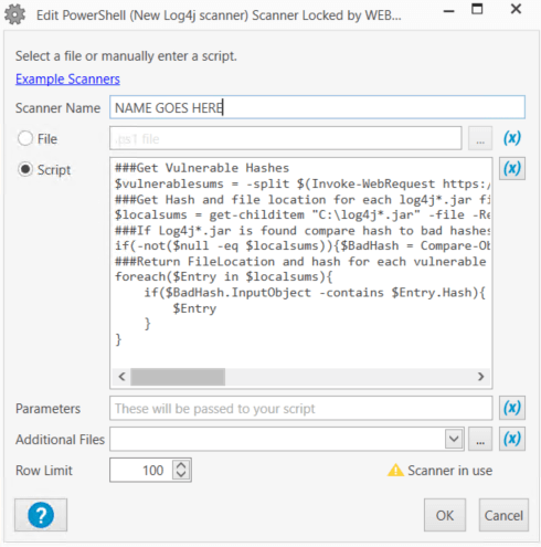 Log4JPowerShellSanner