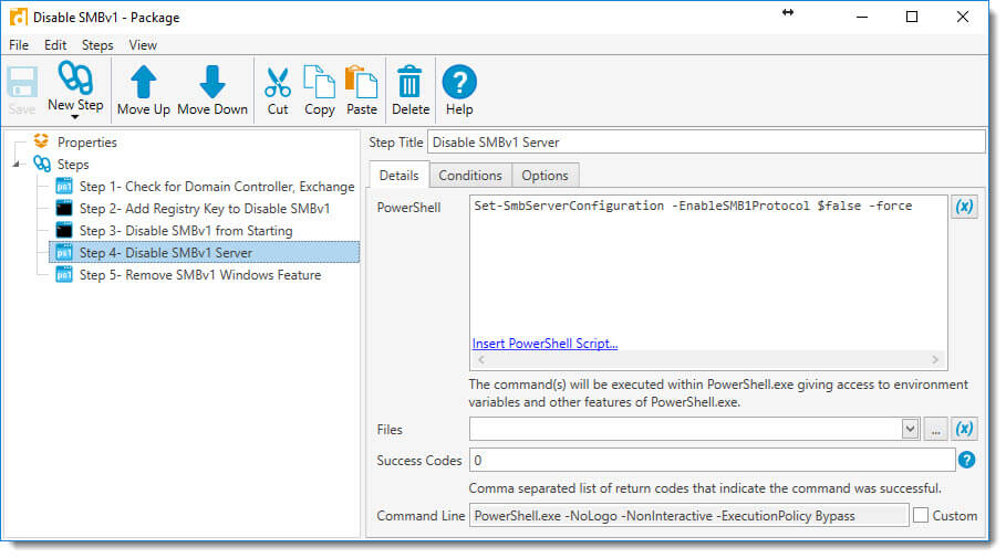 Step 4 - Disable SMBv1 Server