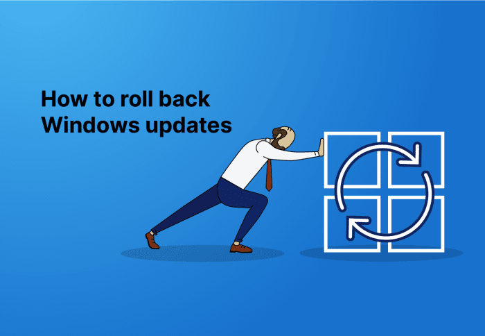 how to roll back windows updates